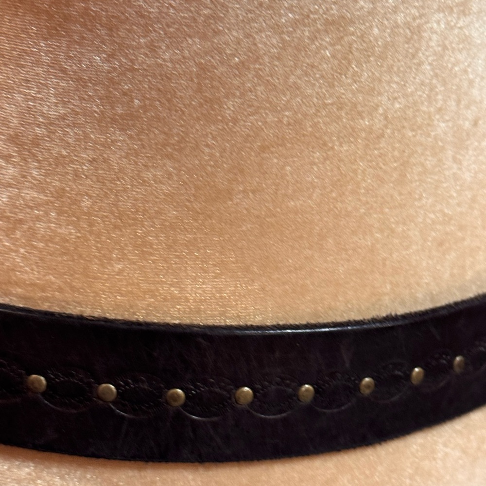 GAP Dark Brown Belt with Gold Accents - Picture 3 of 6